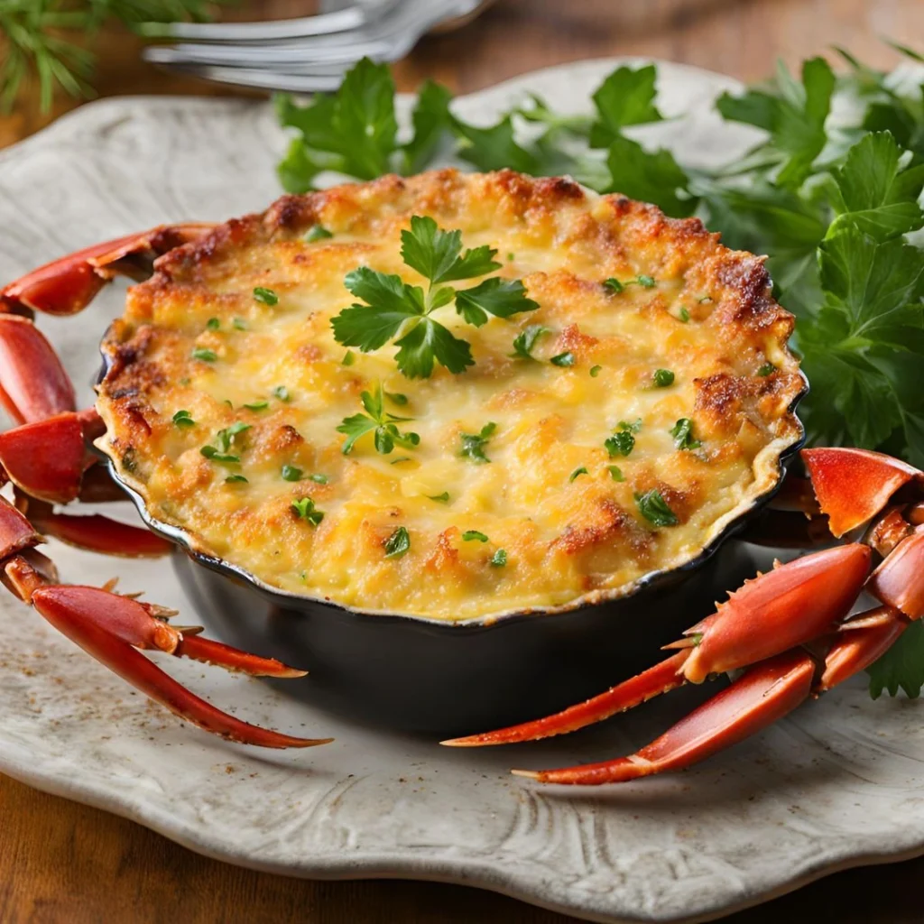 Delicious Crab Brulee Recipe with a creamy custard and caramelized sugar topping